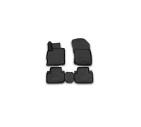 Element Tapis de Sol sur Mesure en Caoutchouc Compatible avec Mitsubishi Outlander 12-20 2WD Tapis Voiture en Caoutchouc, Noir