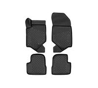 Element Tapis de Sol sur Mesure en Caoutchouc Compatible avec Peugeot 208 2019 2020 2021 Tapis Voiture en Caoutchouc, Noir