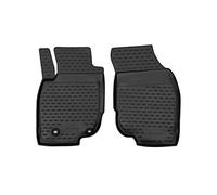 Element Tapis de Sol sur Mesure en Caoutchouc Compatible avec Toyota Hilux 2011-2015 Front, Noir