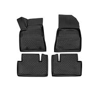 Element Tapis de Sol sur Mesure en Caoutchouc Tesla Model 3 2017-2021 Noir Ajustement mesuré au Laser personnalisé