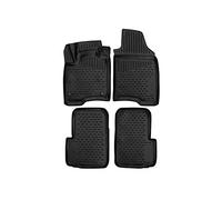 Element Tapis de Sol TPE 3D pour Fiat Panda (2011-) | Citadine | 4 pièces | Tapis de Sol de Voiture 100% sur Mesure, Tapis de Voiture en Caoutchouc