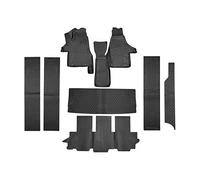 Element Tapis de Sol TPE 3D pour VW Multivan T6 (2015-2019) | 8 pièces | Tapis de Sol de Voiture 100% sur Mesure, Tapis de Voiture en Caoutchouc