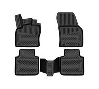 Element Tapis de Sol Voiture en TPE pour 3D Skoda Kodiaq, 2017->, sur Mesure, antidérapants, imperméables, Bords Hauts, Protection Toutes Saisons, Facile à Nettoyer