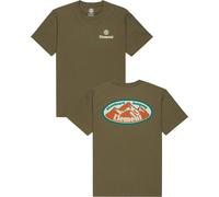 Element - Tee-shirt en coton biologique - Epic SS Tee Kalamata pour Homme en Coton - Taille L - Kaki Kaki L