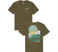 Element - Tee-shirt en coton biologique - Sunrise SS Tee Kalamata pour Homme en Coton - Taille L - Kaki Kaki L
