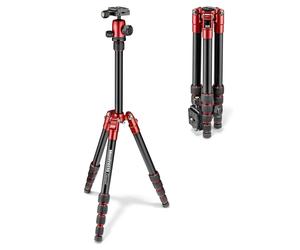 Élément trépied de voyage Manfrotto MKELES5RD-BH petit aluminium rouge compac...