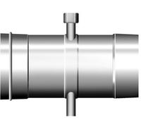 Elément tubulaire avec évacuation des condensats et prise de mesure - simple paroi - Schräder Future EW 200 mm