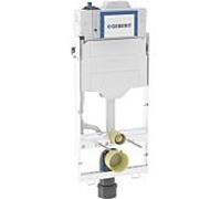 Élément WC suspendu Geberit GIS 461207002 avec Sigma, réservoir encastré 12 cm, avec chasse d'eau hygiénique, raccordement d'eau HS3/1