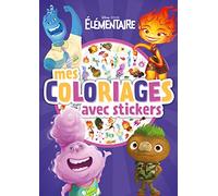 ELEMENTAIRE - Mes Coloriages avec stickers - Disney Pixar