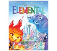 Elemental – Blu-ray + DVD – Dolby Digital (AC‑3), DTS, Copie digitale, Doublé, Sous-titré – Disney