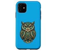 Elemental Folk Art Owl Symmetrical Mandala Bird Graphic Coque pour iPhone 11