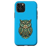 Elemental Folk Art Owl Symmetrical Mandala Bird Graphic Coque pour iPhone 11 Pro