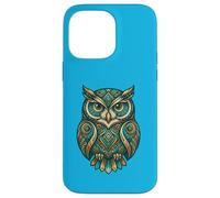 Elemental Folk Art Owl Symmetrical Mandala Bird Graphic Coque pour iPhone 14 Pro Max