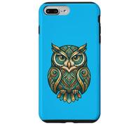 Elemental Folk Art Owl Symmetrical Mandala Bird Graphic Coque pour iPhone 7 Plus/8 Plus