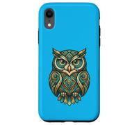 Elemental Folk Art Owl Symmetrical Mandala Bird Graphic Coque pour iPhone XR