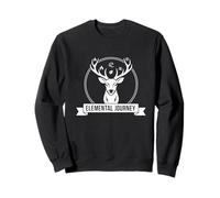 Elemental Journey Nature Harmonie Esprit Animal Emblème Sweatshirt