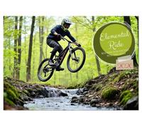 Elemental Ride. Mountainbike-Action durch Schnee, Matsch, Sonne und Laub (Tischkalender 2026 DIN A5 quer), CALVENDO Monatskalender: Mountainbike-Action durchs Jahr
