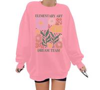 Elementary Art Teacher Team Sweatshirt humoristique pour la rentrée scolaire spéciale éducation spéciale Ela Teacher Shirt Unisexe, rose, M