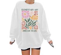 Elementary Art Teacher Team Sweatshirt humoristique pour la rentrée scolaire spéciale éducation spéciale Ela Teacher Shirt Unisexe, blanc, M