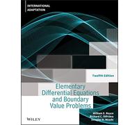 Elementary Differential Equations And Boundary Value Problems, International Adaptation