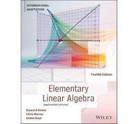 Elementary Linear Algebra, Application Version, International Adaptation, Revised Edition