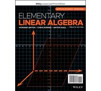 Elementary Linear Algebra: Applications Version
