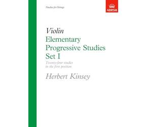 Elementary Progressives studies Vol.1 (Etudes élémentaires progressives) --- Violon