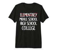 Elementary School Tee Middle School Tee 6th Grade Graduation T-Shirt Haut de Gamme