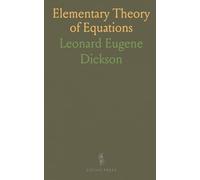 Elementary Theory of Equations