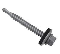 Elementech Lot de 100 vis de toiture en acier pour travaux légers 5,5 x 25 mm