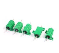 Éléments consommateurs d'énergie vert axia-l résistances fixes en aluminium plaqué plomb résistance de puissance bobinée 25 W résistances 45 Ohm 5 pièces