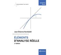 ÉLÉMENTS D'ANALYSE RÉELLE: 2e édition