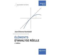 Elements D'analyse Réelle - Agrégation, Master