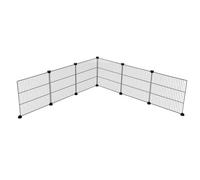 Éléments de grille pour enclos - KERBL - 81744 - 35x35 cm - 6 éléments + 12 raccords - Extensible