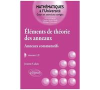 Eléments De La Théorie Des Anneaux - Anneaux Commutatifs, Niveau L3