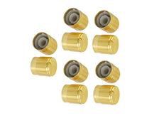 Éléments de limitation du courant 10 pièces résistances variables ton or 6mm arbre moleté diamètre d'insertion. Potentiomètre Potentiomètres Boutons de commande