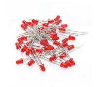 Éléments de limitation du courant 100 PC/Lot 5 MM F3 3mm LED Diode Lumière Assortiment Kit Vert Bleu Blanc Jaune Rouge Composant DIY kit (Color : 3mm Red)