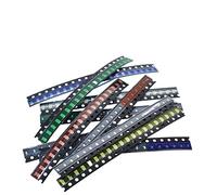 Éléments de limitation du courant 100 pièces = 5 couleurs x 20 pièces 5050 5730 1210 1206 0805 0603 LED Diode Assortiment SMD LED Diode Kit Vert/ROUGE/Blanc/Bleu/Jaune (Color : 0603 Kit 5color X 20)
