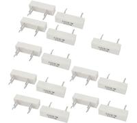 Éléments de limitation du courant 15 Pcs 7W 0.68 Ohm Radial Lead Wirewound Ceramic Cement Power Resistor