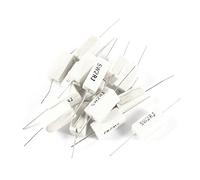 Éléments de limitation du courant 15 pièces 5W Watt 2 Ohm 5% résistance de puissance en ciment céramique blanc (15 piezas 5W vatio 2 ohmios 5% de résistencia de potencia de cemento cerámico