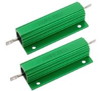 Éléments de limitation du courant 2 Pcs Green 100 Watt 0.33 Ohm 5% Résistances bobinées à coque en aluminium (2 piezas, verde, 100 vatios, 0,33 ohmios, 5%, resistencias para heridas de alambre, carcas