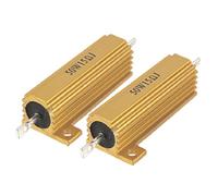 Éléments de limitation du courant 2 pièces 50W puissance 5% 15 Ohm résistance valeur boîtier en aluminium résistances (2 piezas 50W de puissance 5% résistance d'aluminium valeur de résistance de 15 oh