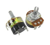 Éléments de limitation du courant 2 pièces WH138-1 potentiomètres régulateur de vitesse à résistance réglable avec potentiomètre de commutation B5K B10K B20K B50K B100K B250K B500K (Size : 20K Ohm)