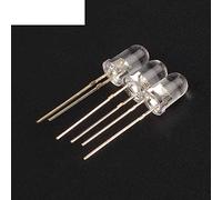 Éléments de limitation du courant 200 pièces 5mm Ultra lumineux blanc pur LED Diode ronde eau claire couleur blanc froid 15000-18000MCD