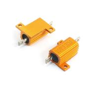 Éléments de limitation du courant 2pcs résistances de puissance gainées en coque en aluminium jaune 10Watt 3.3 Ohm (2pcs résistances de puissance gainées en coque en aluminium jaune 10Watt 3.3 Ohm