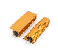 Éléments de limitation du courant 5% 100W 6 ohms bobiné en aluminium logé résistance ton or 2 pièces (5% 100W 6 ohm bobiné en aluminium logé résistance ton or 2 pièces