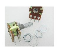 Éléments de limitation du courant 5 pièces/lot B100K 100K OHM WH148 6Pin linéaire double potentiomètre rotatif Pots arbre 20MM avec écrous et cale