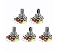 Éléments de limitation du courant 50 pièces 15mm potentiomètres linéaires WH148 100K-1M Ohm résistances variables arbre simple tour rotatif 3 broches interrupteurs coniques à Film de carbone (Size :