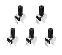 Éléments de limitation du courant 50 pièces RV09 3Pin 12.5mm arbre Vertical 1k 2k 5k 10k 20k 50k 100k 200K 500K 1M 0932 résistance réglable joint potentiomètre commutateurs (Size : 5K Ohm)
