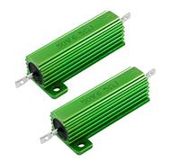 Éléments de limitation du courant 50W 6.5 Ohm Vert Aluminium Logé Résistances Bobinées 2 Pcs (50W 6.5 Ohmios Aluminio Verde con resistencias bobinadas 2 piezas